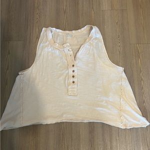 Free People brand, super soft sleeveless t-shirt